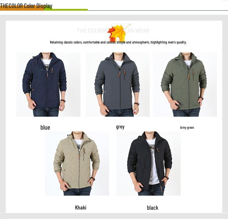 Wasserdichte Winddichte Dick Gefütterte Outdoorjacke für Herren