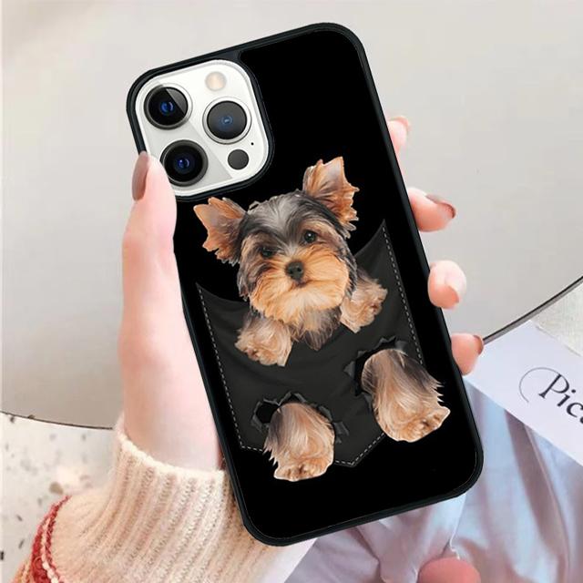 Yorkshire terrier dog Phone Case Cover For iPhone 17 Air 13 15 Pro Max 16 14 Plus 12 11 Apple max coque