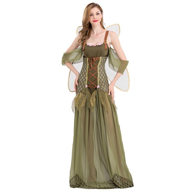 Halloween Costume Masquerade Flower Fairy, Butterfly Oz Fairy Dress Long Dress