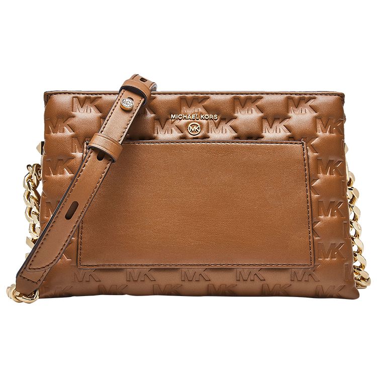 

Michael Kors Jet Set Charm Puffed Pattern Monogram Solid Fashion Commuter Crossbody Bag Women bags Brown 32S2GT9C9L-230 Basic Set (Bag+Dust Bag)