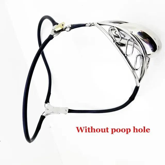 New Adjustable Waist Chastity Belt Anti-Cheating Male Cock Device Metal Penis Locking Panty Straps Anal Plugs Adult Erotica 18+