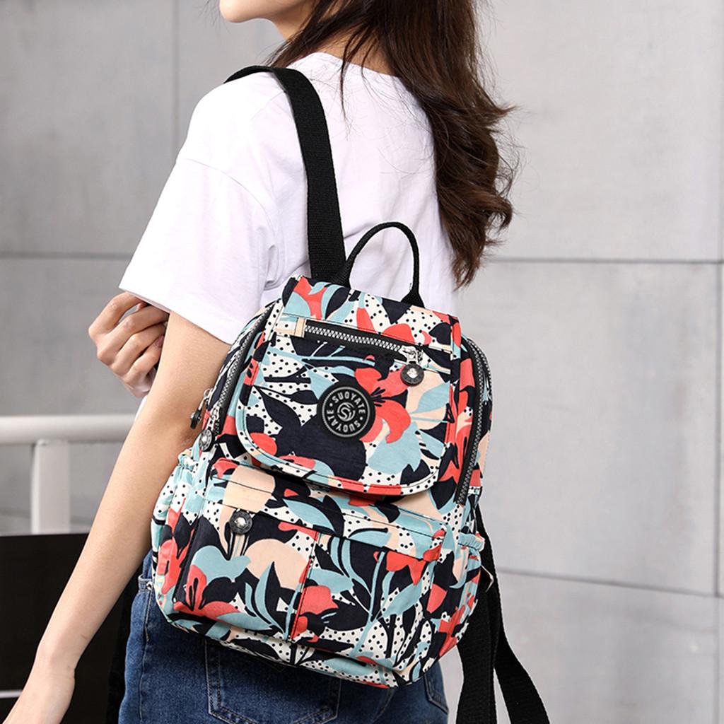 Damen Wasserdichter Rucksack mit großem Fassungsvermögen Schultasche Student Umhängetaschen