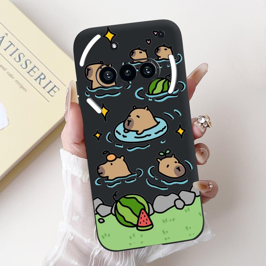 For Nothing Phone 3A Case A059 Cover Fashion Flower Soft Silicone Black Shockproof Cover On Nothing Phone3A 3 A 3APro A059P Capa