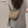Viney Women's Handbag, Cowhide Crossbody Dumpling Bag, Commuter Shoulder Bag, Casual Bag
