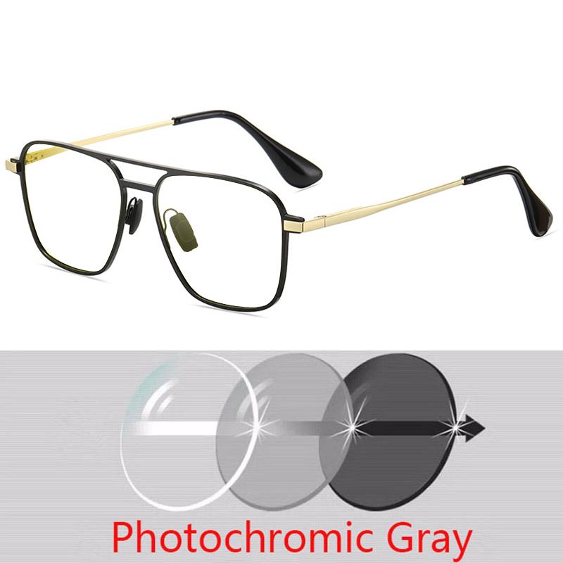 Anti-Glare Minus Lens Prescription Square Metal Sunglasses Men Polarized Uv400 Driving Goggle 0 -0.5 -0.75 -1.0 To -6.0