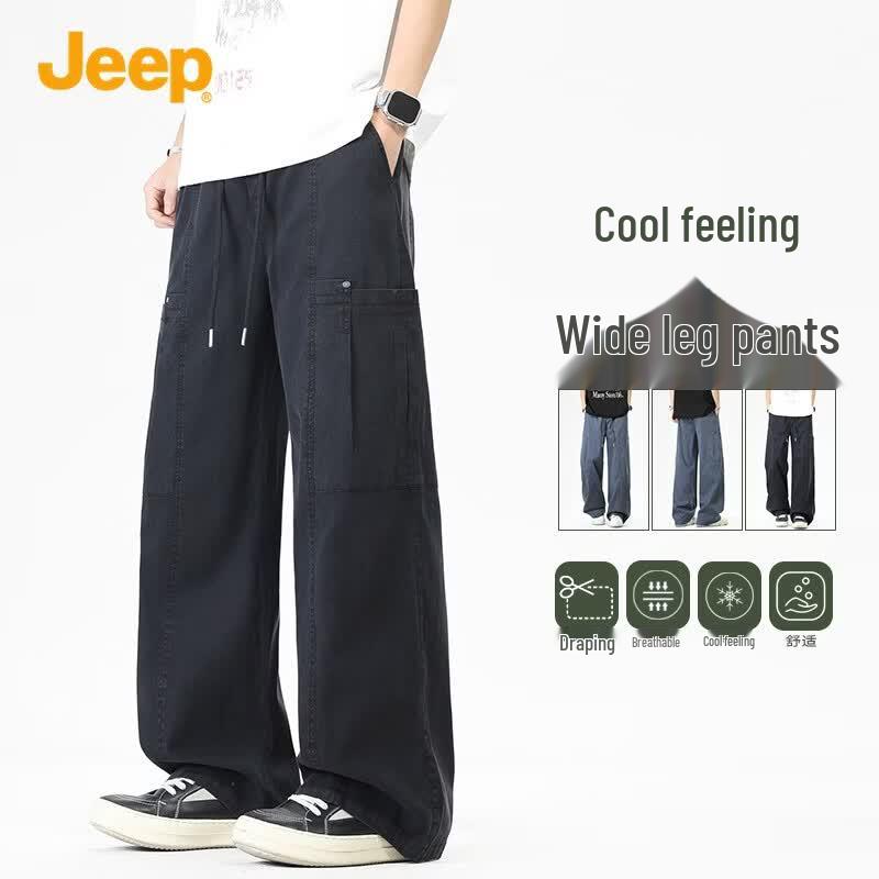 Jeep Men s Casual Straight-Leg Multi-Pocket Cargo Pants 3XL