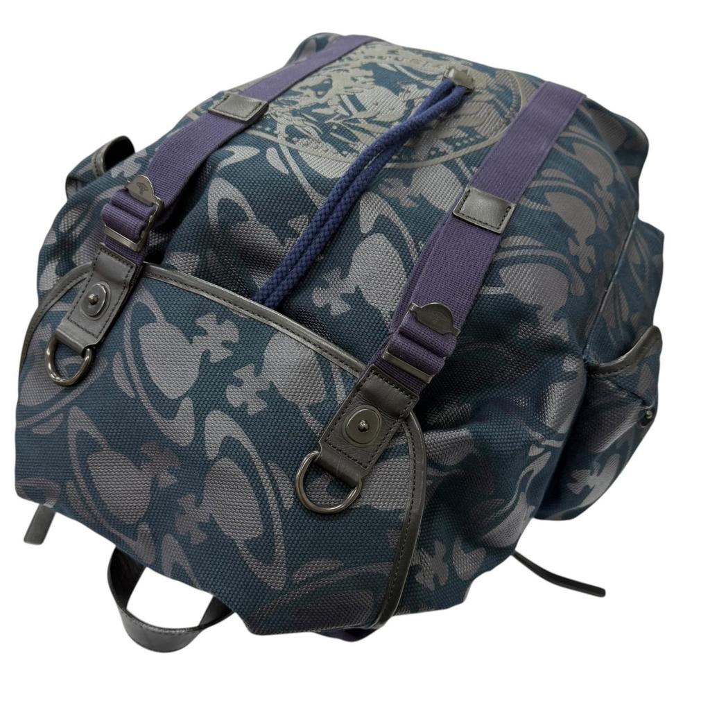Great Vivienne Westwood Backpack Daypack Orb Camouflage Used