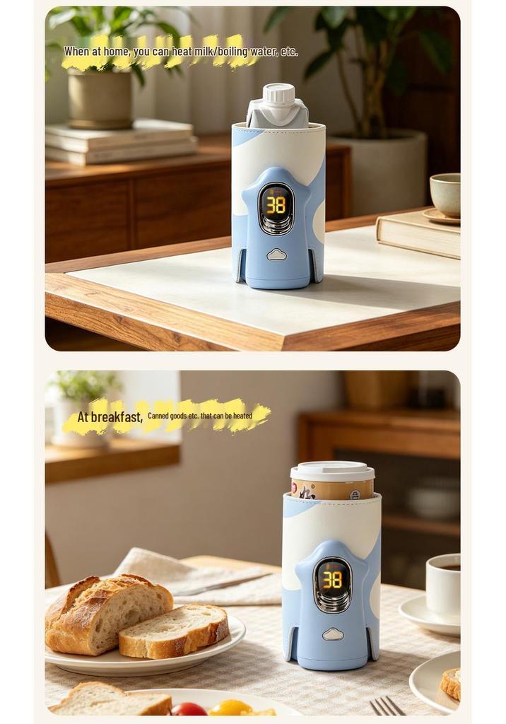 Wireless Baby Bottle Insulator & Portable Milk Warmer for Constant Temperature