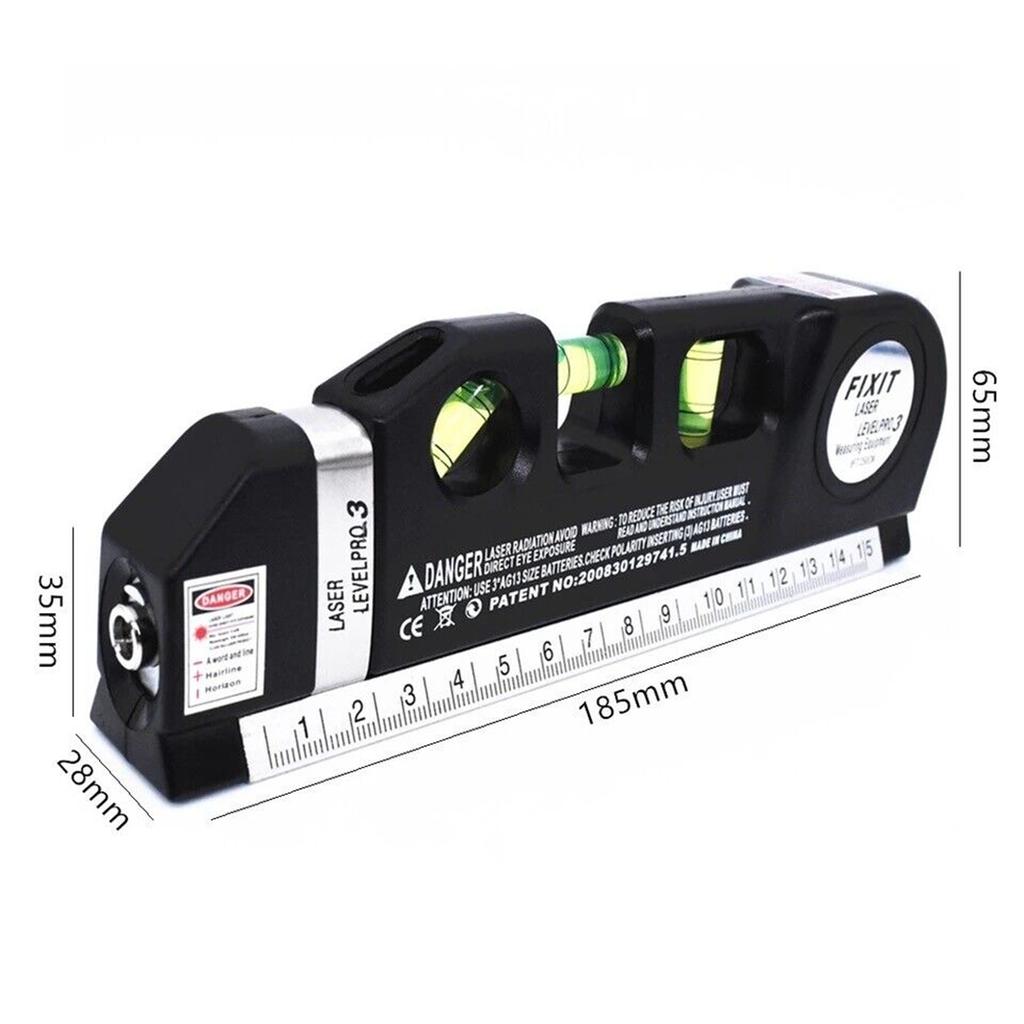 Multifunctional Level Vertical Horizon Measuring Tape Aligner Precise Measurement Metric Rulers