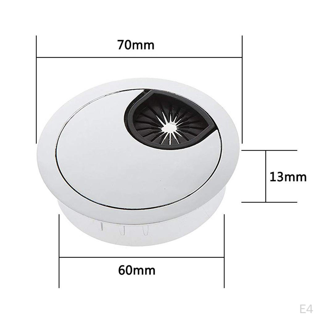 Pack Cable Desk Grommet Cover - 60mm
