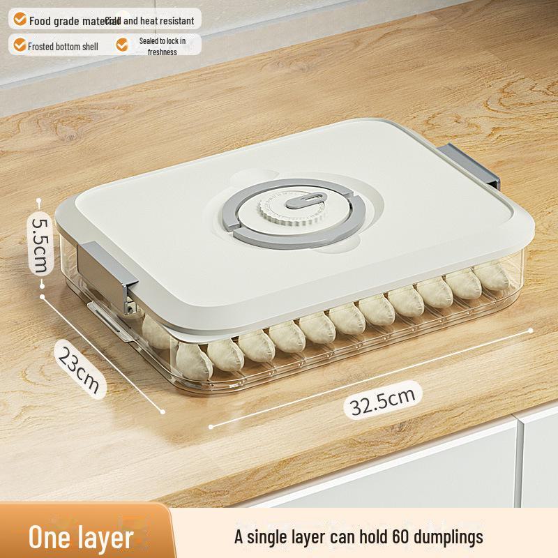 Boîte de conservation pour raviolis et wontons de qualité alimentaire pour congélateur