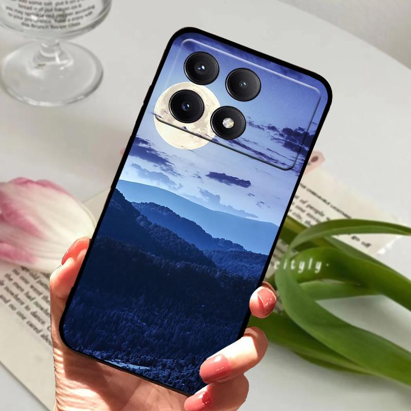 

Чехол для POCO X6 Pro 5G Чехол POCOX6 Ударопрочный Мягкий ТПУ Силиконовый Чехол для Телефона Для Xiaomi POCO X6 Pro 5G Capa Мультяшный Матовый Бампер For POCO X6 Pro 5G