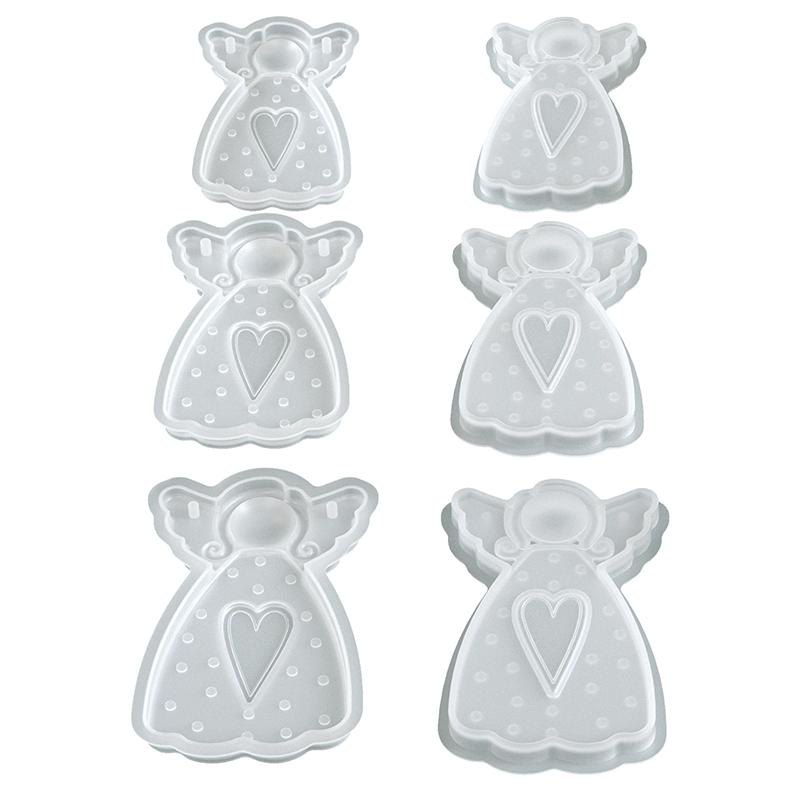 WTEMPO Wing Girl Shaped Design Pendant Making Molds DIY Resin Epoxy Handcrafts Molds Christmas Tree Hanging Ornaments Molds Festive Decoration Molds
