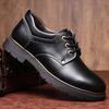100% Genuine Leather Shoes Men Brogues Mens Casual Shoes  Cow Leather Footwear Black Brown