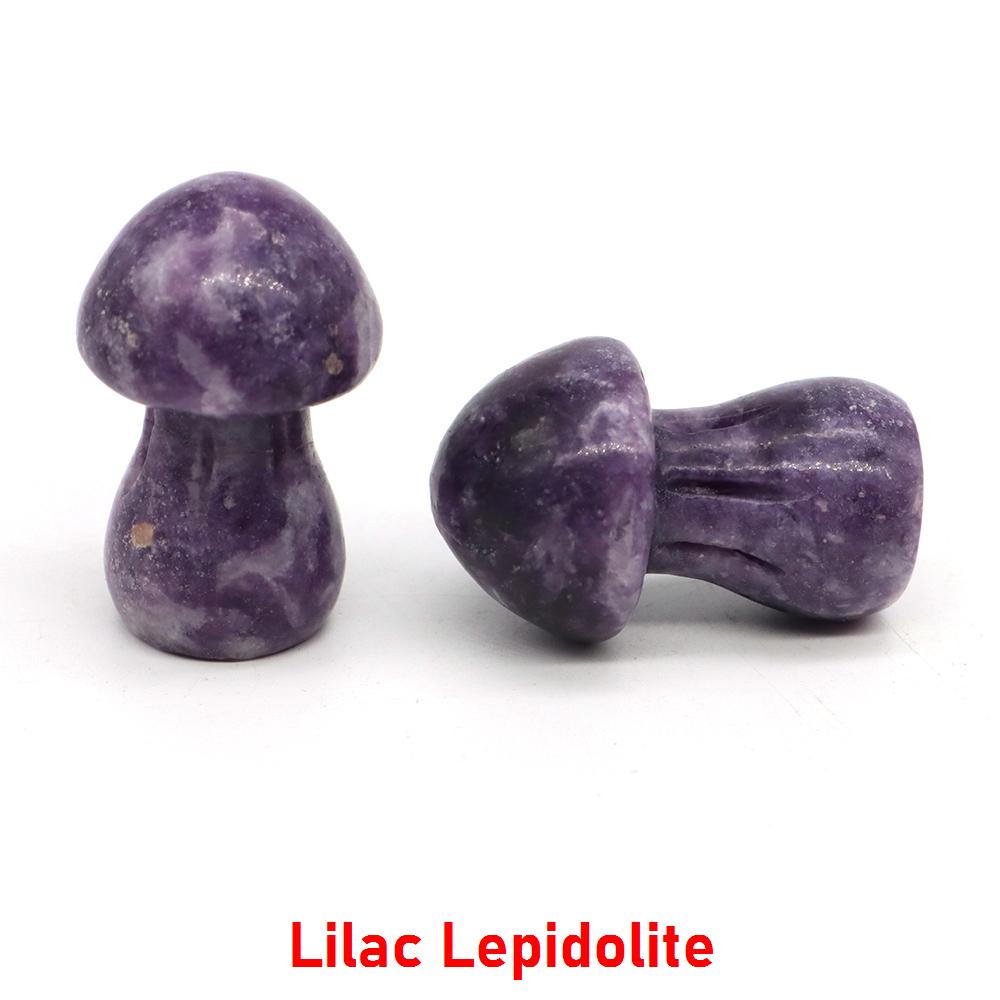 1.5" Natural Crystal Mushroom Gem Quartz Mushroom Mineral Healing Reiki Home Decoration Diy Crafts Gift Aquarium Stone