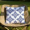 Traditional Blue and White Porcelain Cushion Cover Soft Reversible  Durable Pillow Cover  for Home  Car Daily Comfort