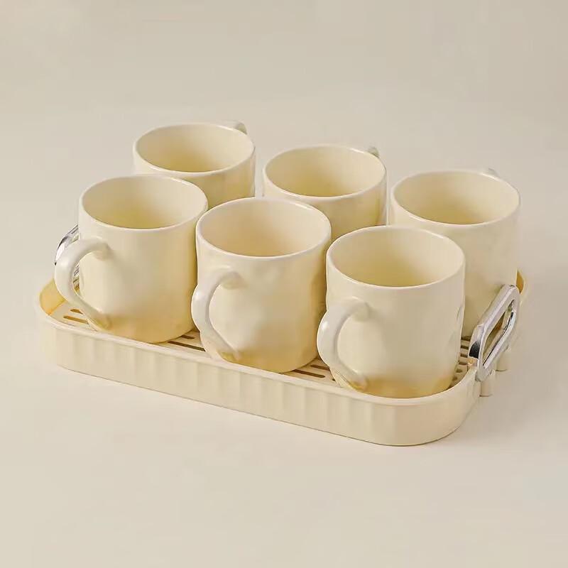 

Naijiang Creamy Style Ceramic Tea & Water Cup Set