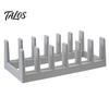 Talos Pot Lid Plate Organizer, Kitchen Shelves Countertop Storage Rack, Multi-Compartment Design for Lids And Chopping Boards