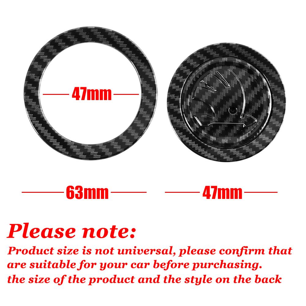 2026 Hot For SKODA Car Styling Steering Wheel Decoration Sticker Trim Rim Auto Refit Accessories for Skoda Rapid Fabia Superb Ka