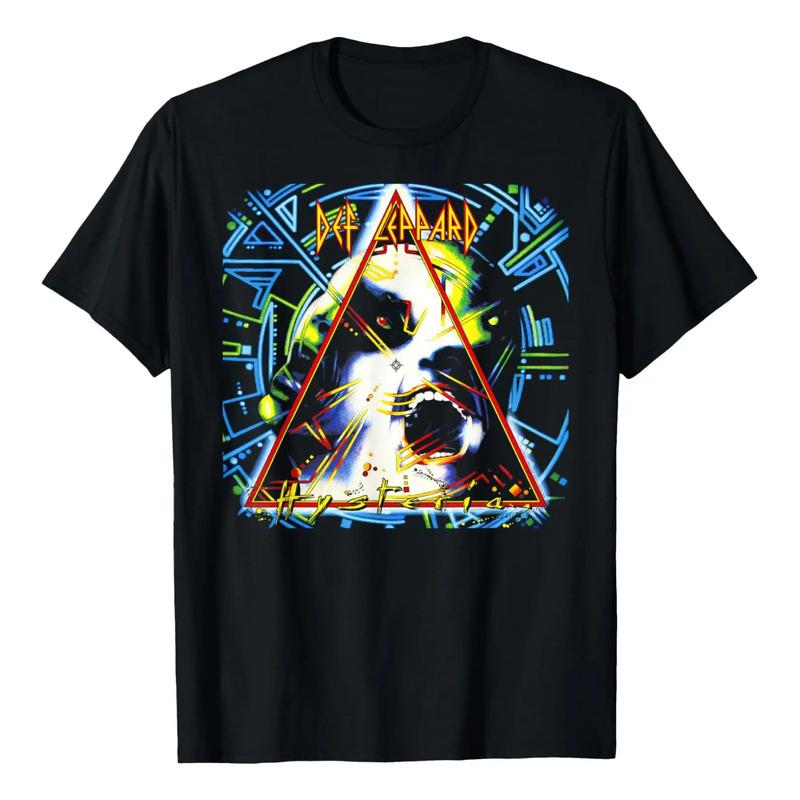 Camiseta De Manga Curta Def Leppard - Hysteria Album S