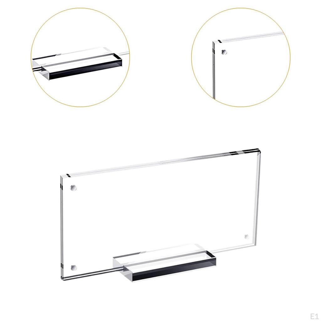 Acrylic Dollar Bill Display Frame Currency Holder Portable Versatile Practical Durability