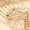 High-End Rhinestone-Inlaid Geometric Flower Bracelet: Japanese & Korean Inspired Stainless Steel Jewelry