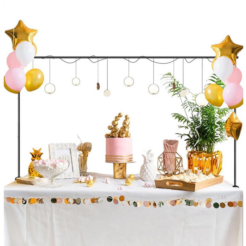 Over The Table Rod Stand Adjustable Length Suitable For Multi Table Size Metal Balloon Flower Arch Stand Decoration for Weddings