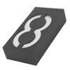 Outdoor Solar Power LED Number Sign Light House Hotel Store Door Address Lights Plate(Numero 8 )