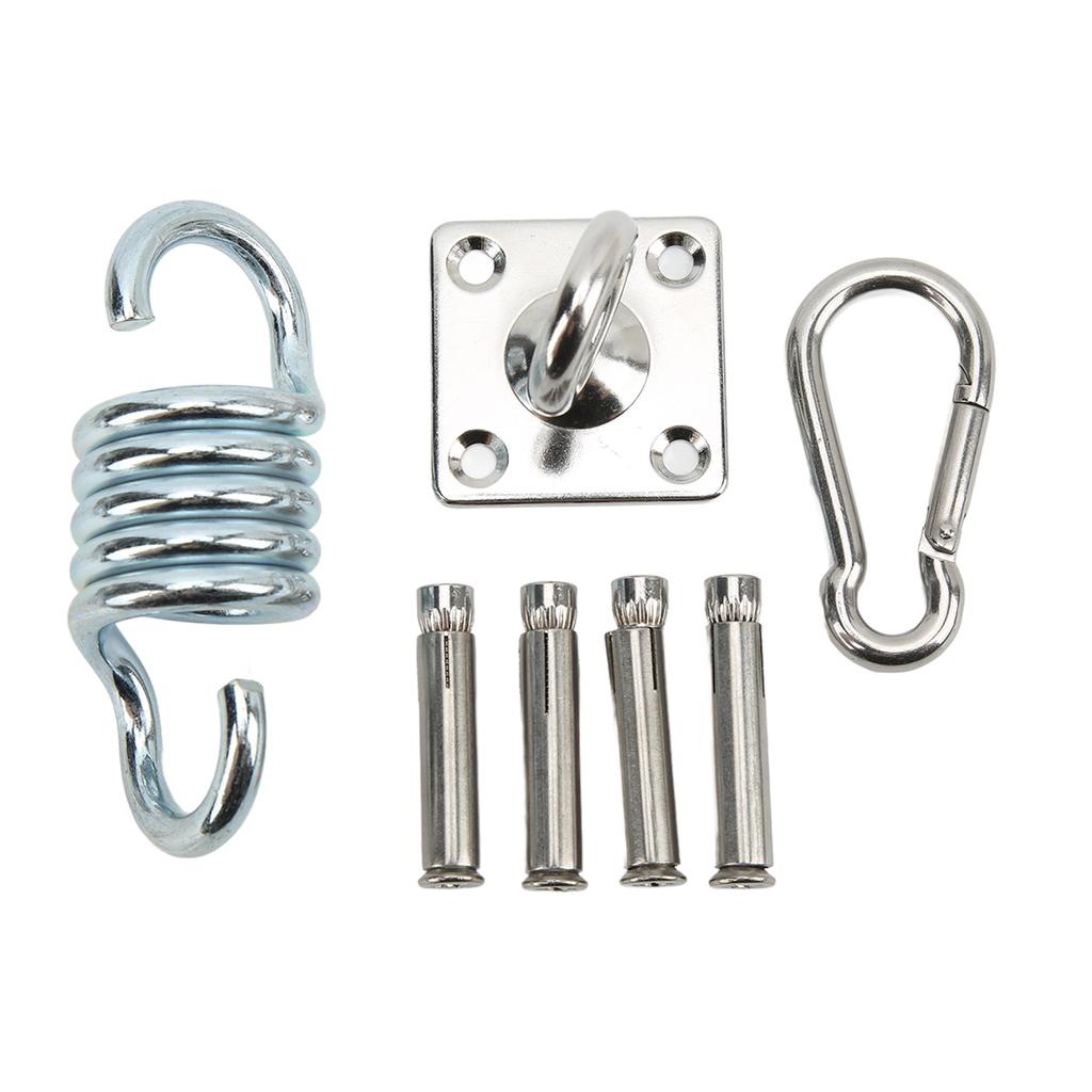 Hammock Hanging Kit Durable Wearable Stainless Steel Firm Connection Convenient Practical Hardware for Home