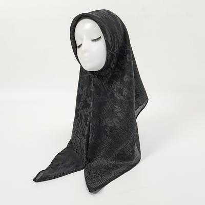 Muslim 100Cm Square Scarf Paisley Printed Hijab Scarf Woman Muslim HairHeadwraps Fashion Femme Turban Ramadan Headscarf
