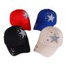 New Diamond-encrusted Five-pointed Star Baseball Cap European and American Fashion Hot Diamond Curved Brim Cap