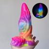Obrovské monstrózní dildo silikonové barevné fantasy dildo hluboká textura zvíře sexuální hračka pro ženy svítící ve tmě anální kolík