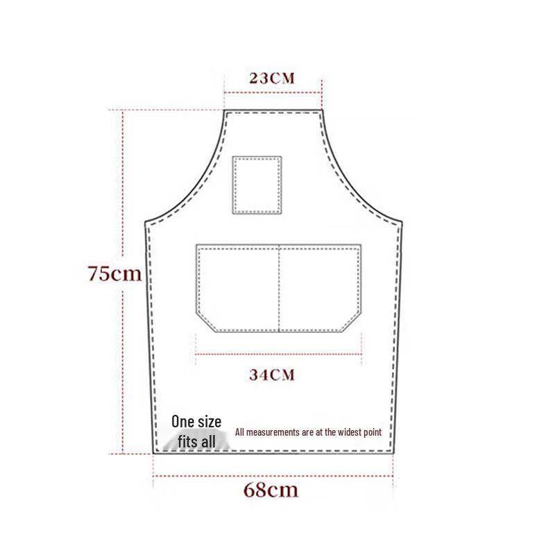 Canvas Denim Waterproof Kitchen Apron