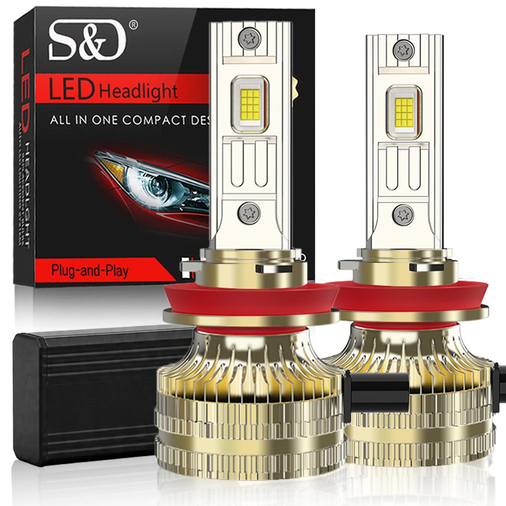 2 Stück H4 H7 LED-Scheinwerferlampen 6000K H1 H8 H11 LED 9005 HB3 9006 HB4 AutoLampe 9012 Hir2 Hohe Leistung 140W 70000LM Canbus CSP Chips Scheinwerfer