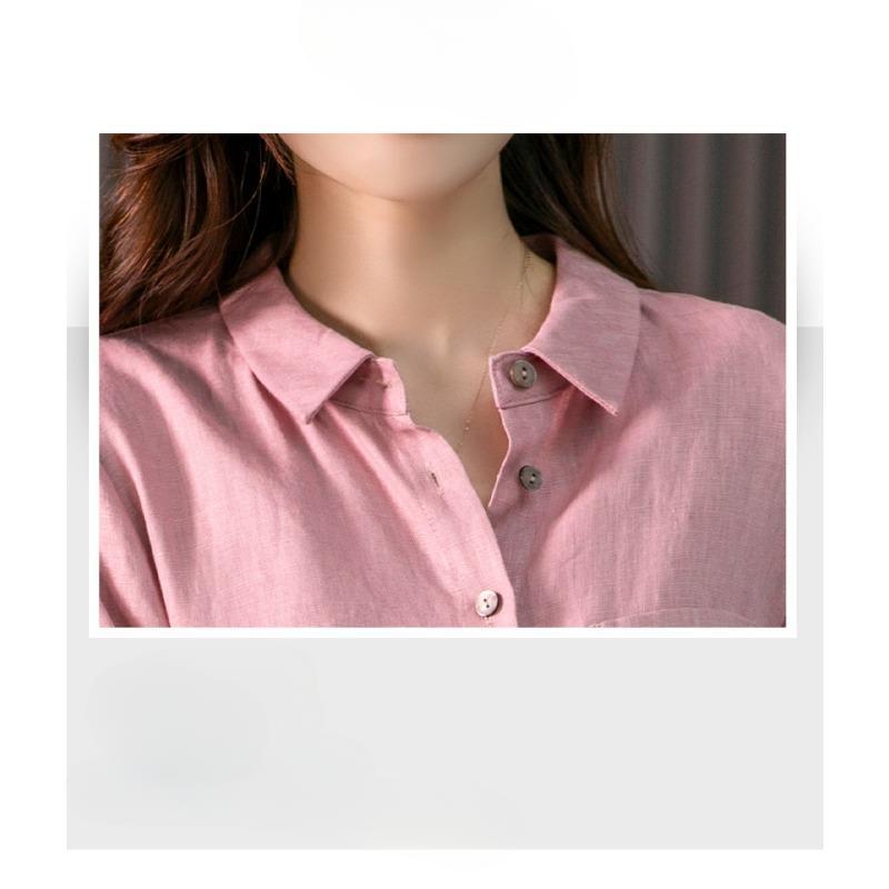 Elegantní francouzské košilové šaty Design Small Niche Slim Jednobarevné šaty