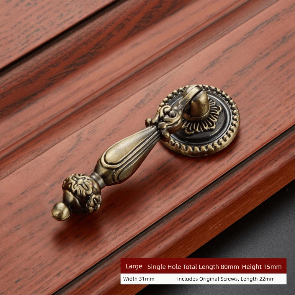 With Screw Bronze Cupboard Dresser Wardrobe Drawer Handles Furniture Hardware Door Knobs Pull handles