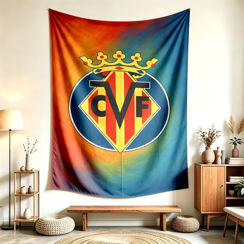 Villarreal CF (1) Tapestry Suitable For Decorating Homes Dorms And Bedrooms Soft To The Touch And A Perfect Gift For Friends And Family