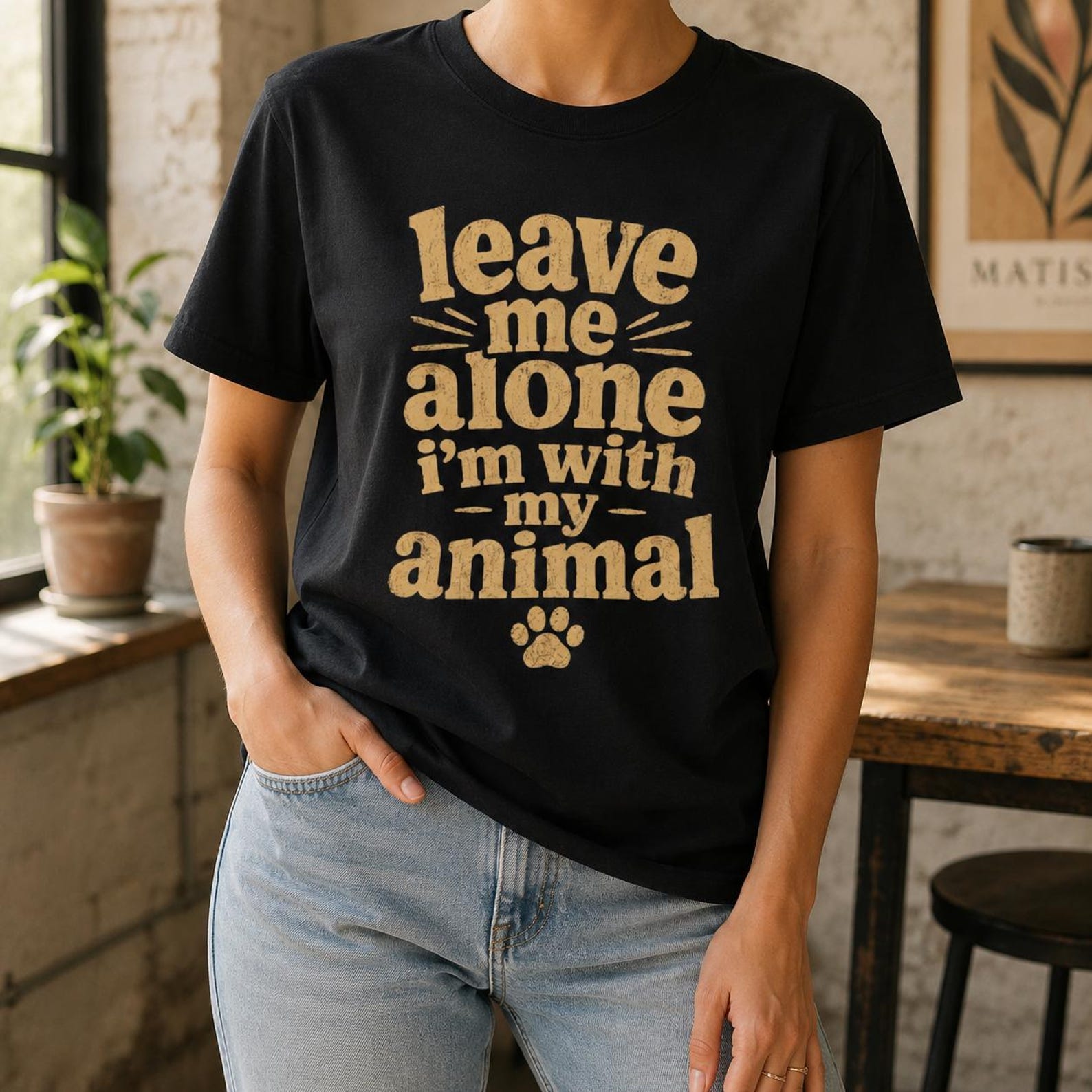 Leave Me Alone Animal Lover T-Shirt, Funny Pet Parent Tee, Introvert Shirt 2XL