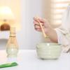4Pcs Japanese Matcha Set Bamboo Whisk Teaspoon Ceramic Bowl Tranditional Tea Set Home Tea-Making Tools Accessories Birthday Gift