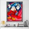 Disney Diamond Painting 5D Magician Mickey Mouse Illustration DIY Gift Suitable for Living Room Bedroom Office and Home Décor