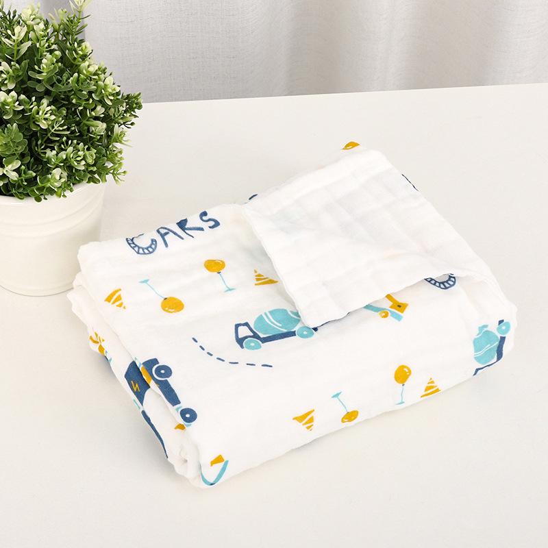 Newborn Cotton Swaddle: Six-Layer Baby Gauze Bath Towel & Quilt