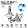 2Pcs LED Headlights H4 Xenon Blue 360 Degree Daytime Running Lamp Bulb