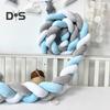 Knot Ball Pillow Braided Crib Bumper European Knit Baby Bed Rail Cover Soft Fluffy Round Throw Pillow for Bedroom Sofa Couch