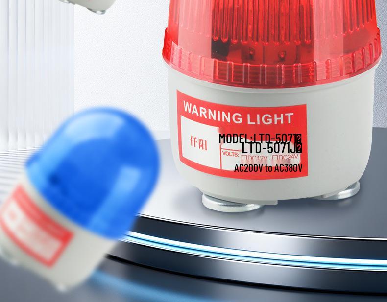 Magnetic LED Strobe Warning Light LTD-5071J, 12V/24V/220V Alarm with Strong Magnet