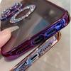 For iPhone 16 Pro Max Luxury Glitter Rhinestone Plating Frame Phone Case For iPhone 11 12 13 14 15 16 Plus Diamond Lens Cover