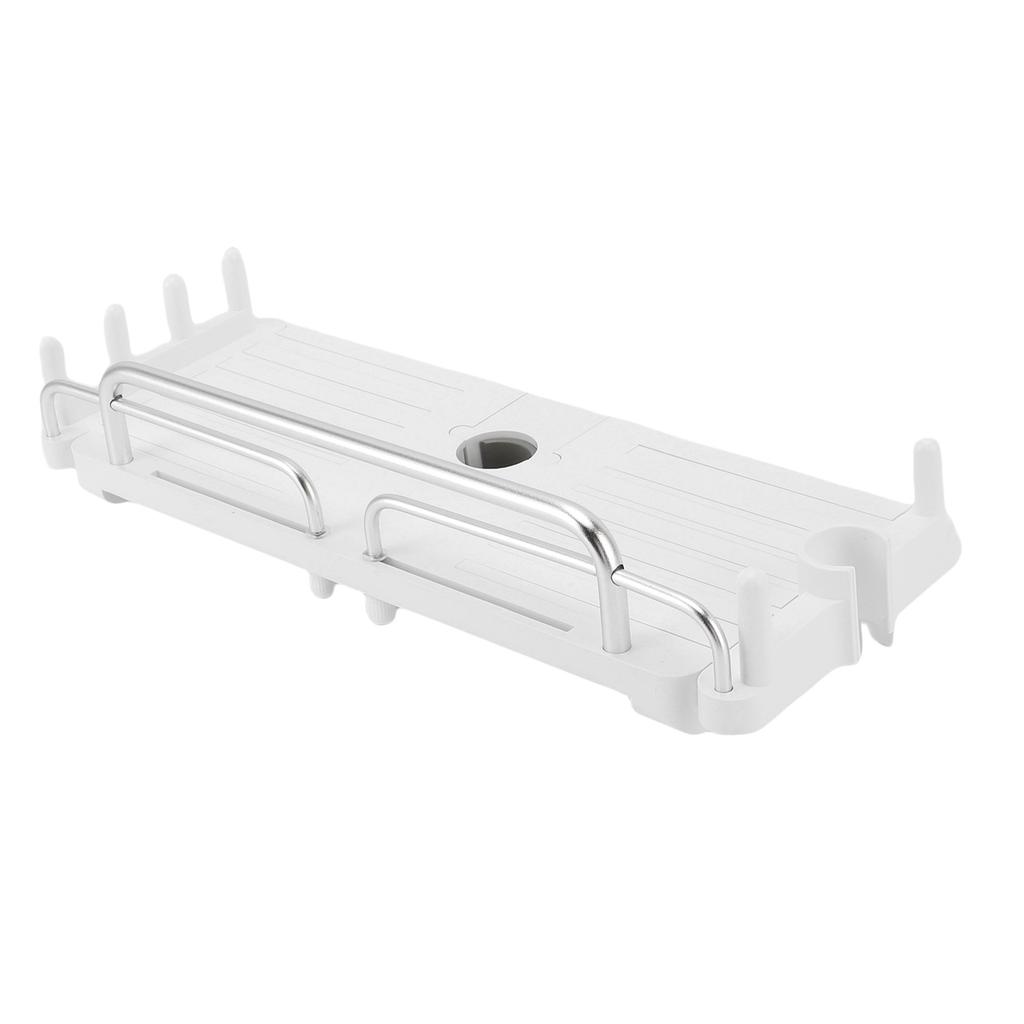 Extendable Shower Shelf Rustproof Liftable Height Adjustable Shower Organizer Rack Holder for Bathroom Storage Home