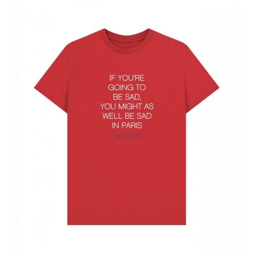 Gossip Girl Unisex Adult Sad In Paris Graphic T-Shirt