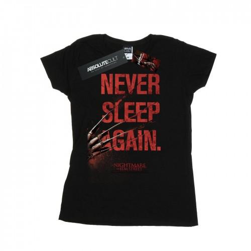 A Nightmare On Elm Street Womens/Ladies Never Sleep Again Cotton T-Shirt