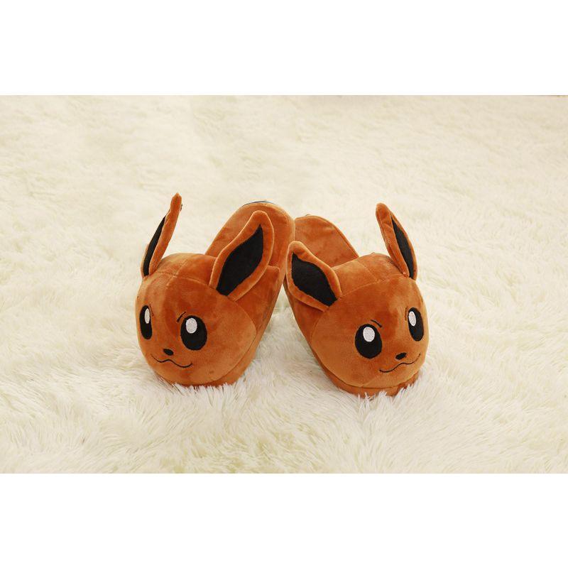 Pokemon Soft Plush Slippers Pikachu Cartoon Character Indoor Home Shoes