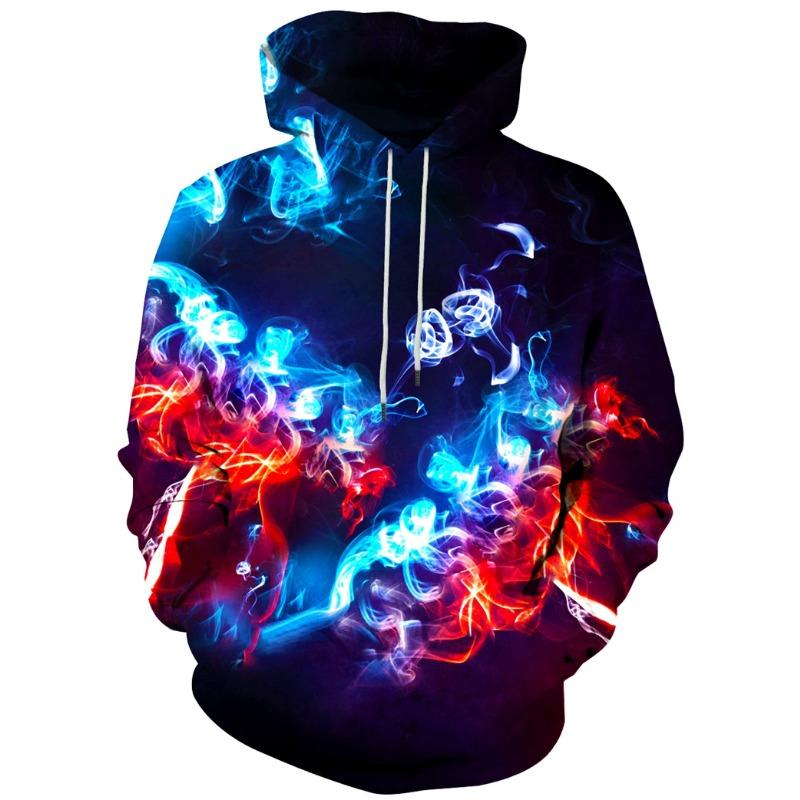2026 Hgvoetty Felpe con Cappuccio Unisex Stampa 3D Grafica Spazio Pullover Felpe con Cappuccio per Uomo Donna
